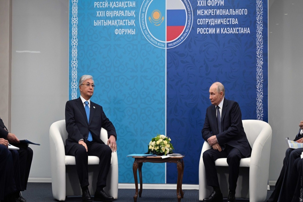 Президент Казахстана Касым-Жомарт Токаев, Президент России Владимир Путин