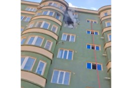 В жилом доме в Масазыре произошёл пожар — ФОТО 